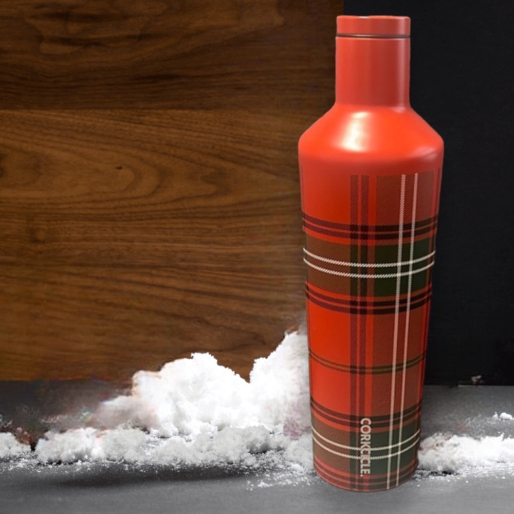 Corkcicle Highland Plaid Water Bottle